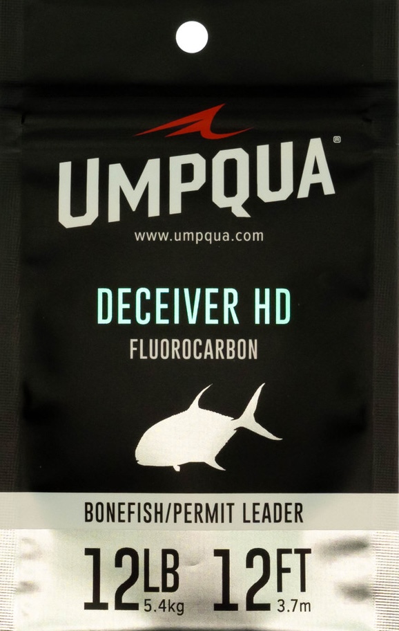 Umpqua Deceiver HD Bone-Permis 12ft Fluorocarbone Tapered Leader Bas de ligne