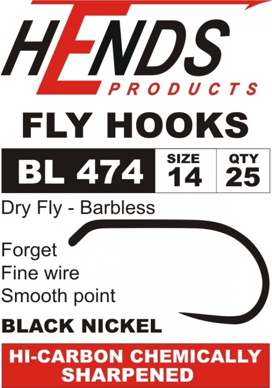 Hends BL 474 Dry Fly Sedge hameçon