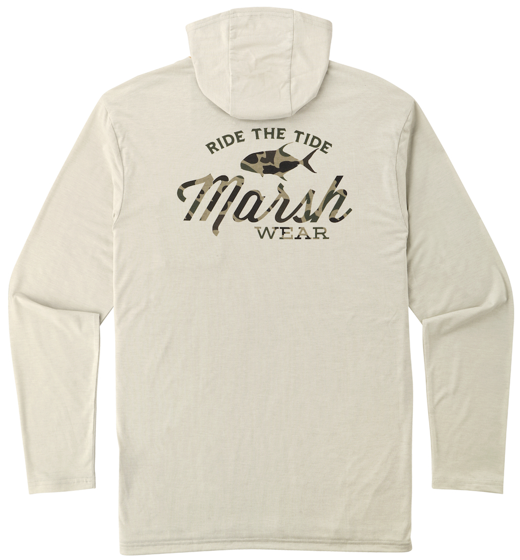 Marsh Wear Buxton Hagood Hoody UPF 40+ protection solaire Stone Heather