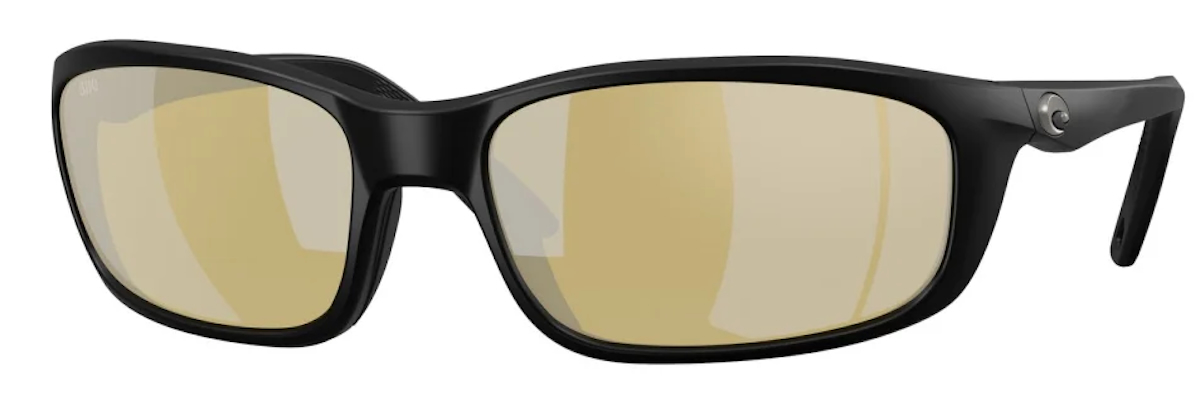 Costa Lunettes polarisantes Brine II Matte Black Sunrise Silver Mirror 580G