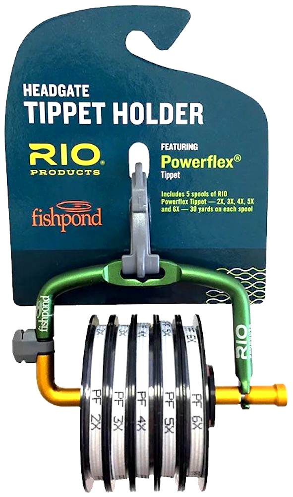 Rio Headgate Tippet Dispenser avec Powerflex Tippet 2X - 6X Filled