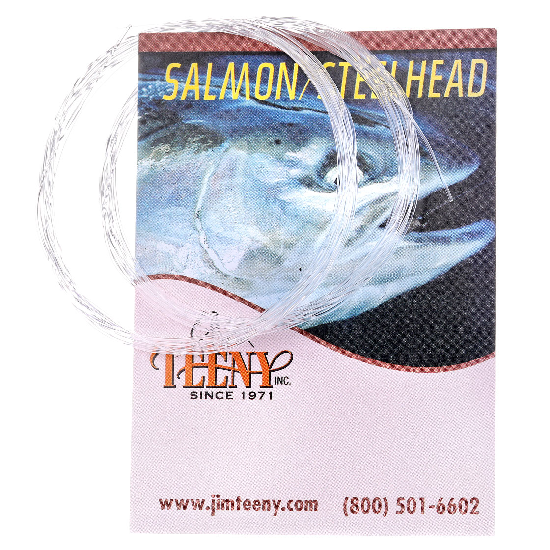 Jim Teeny Salmon/Steelhead Tapered Leader Bas de ligne 9 ft. 2er Pack