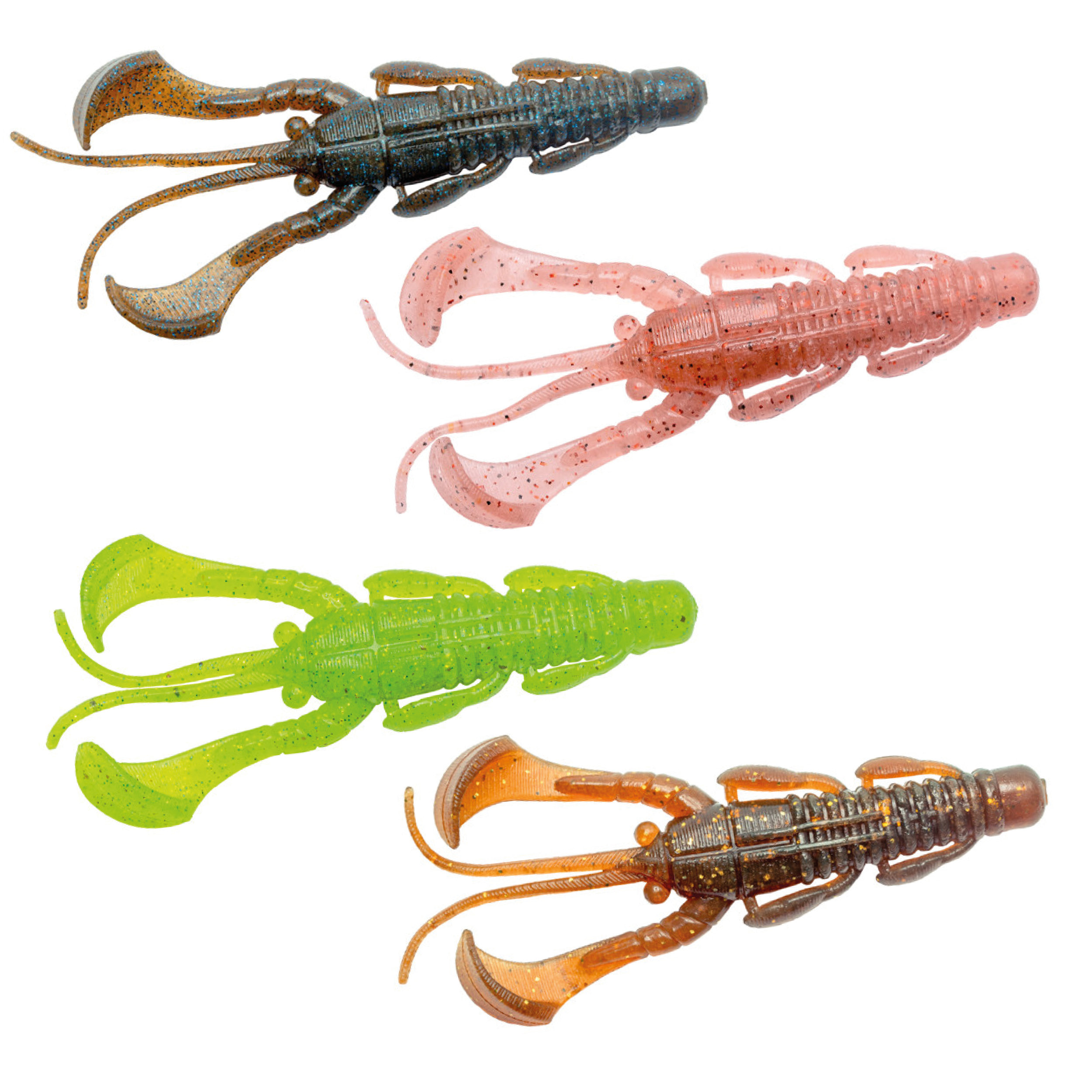 Noike Smokin Dad 3" Creatures Bait Action Craw Crabe en caoutchouc