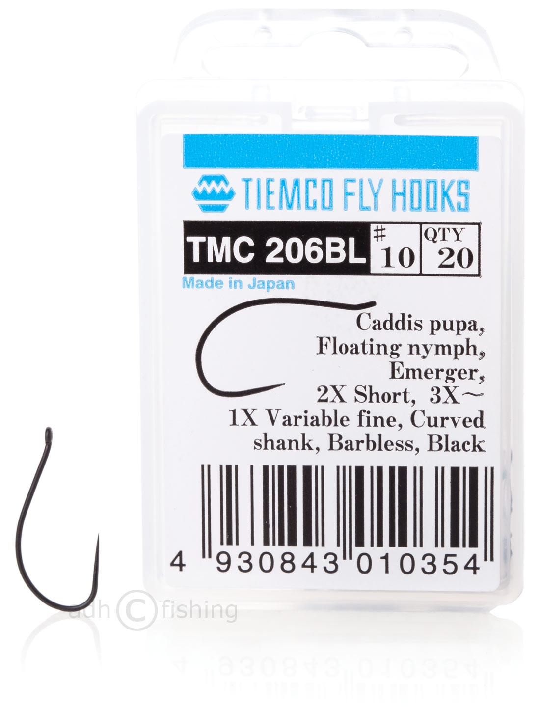 Tiemco TMC 206 BL crochet à mouche barbless black