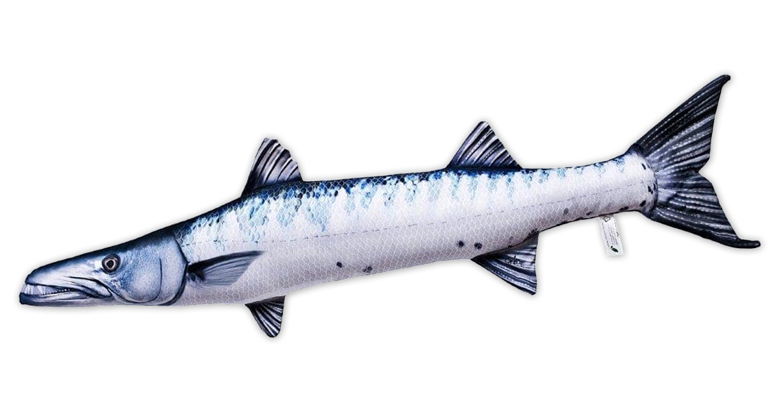 Coussin poisson Doudou Barracuda 110cm