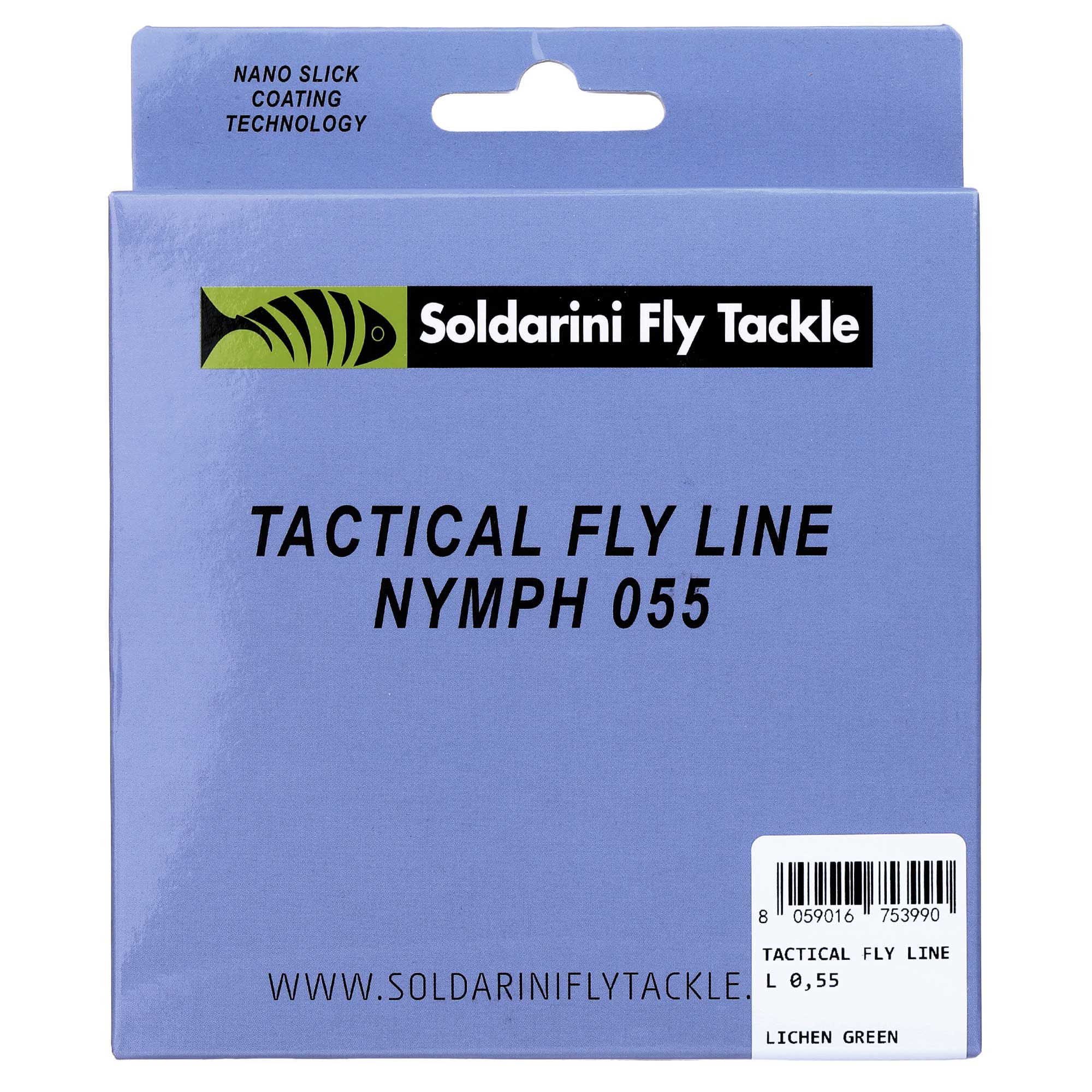 Soldarin Tactical Euronymph Fly Line Présentation lichen green