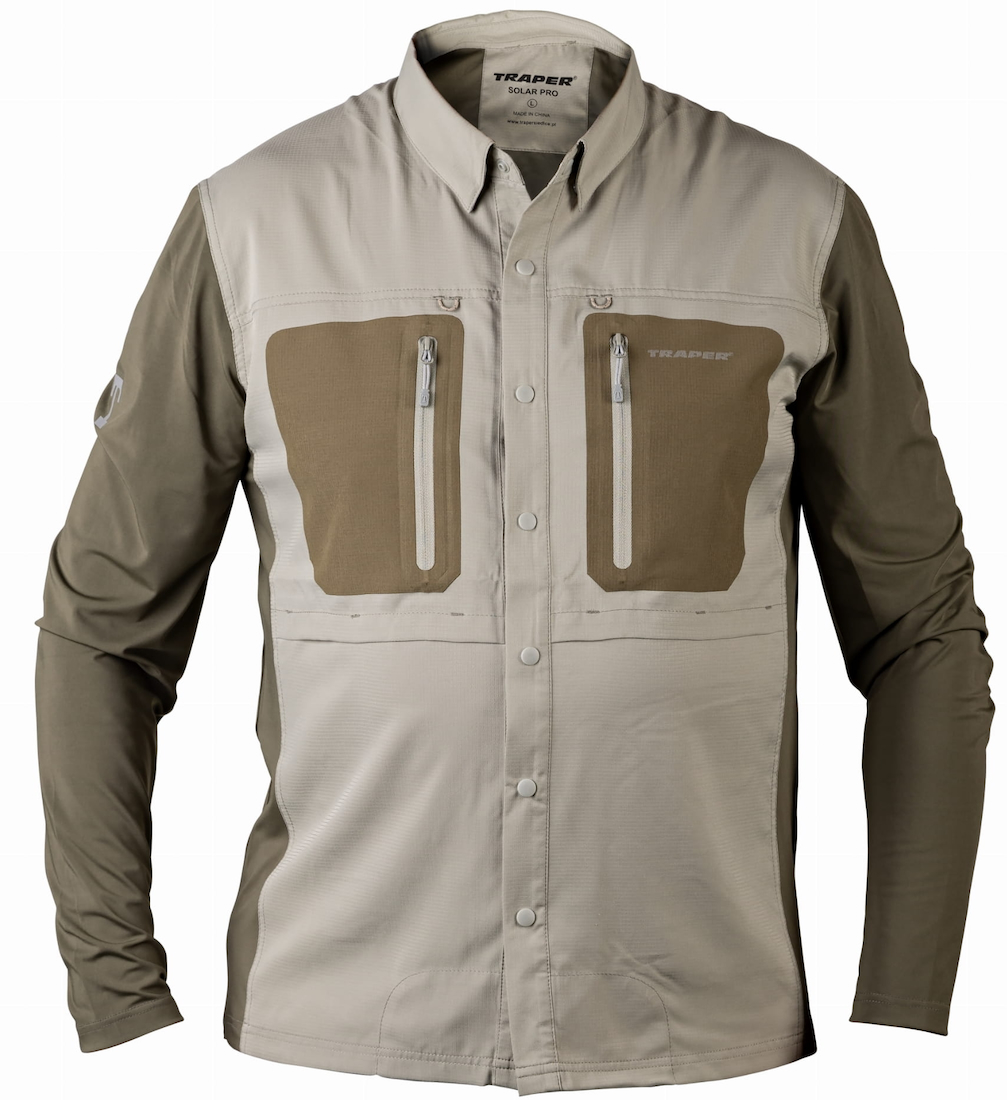 Traper Solar Pro UPF 50+ chemise de pêche Light Olive