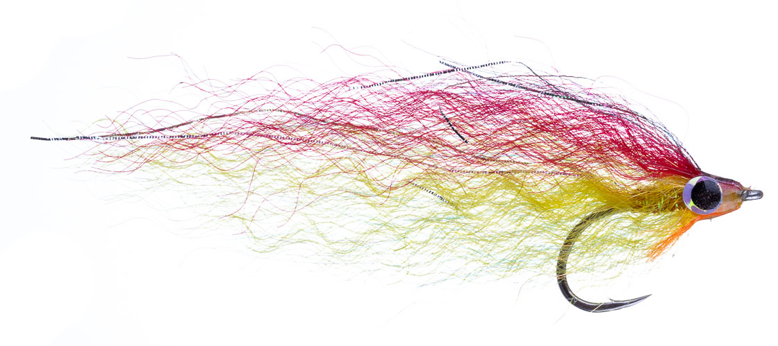 Fishient H2O Streamer - Déceveur tigré rouge & jaune