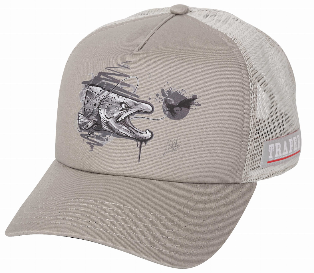 Traper Art Cap Trout grey Hat Casquette