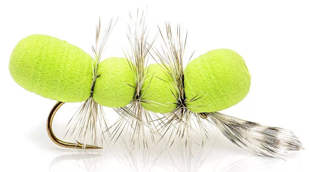 Superflies Pupu Tupuna Chartreuse Big Fish Mouche sèche #6