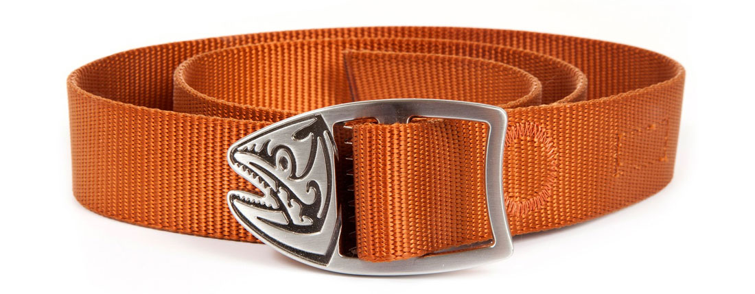 Fishpond Trucha Webbing Belt ceinture orange brûlé