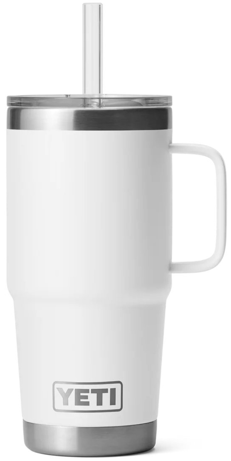 Yeti Rambler 25 oz (739 ml) Straw Mug white