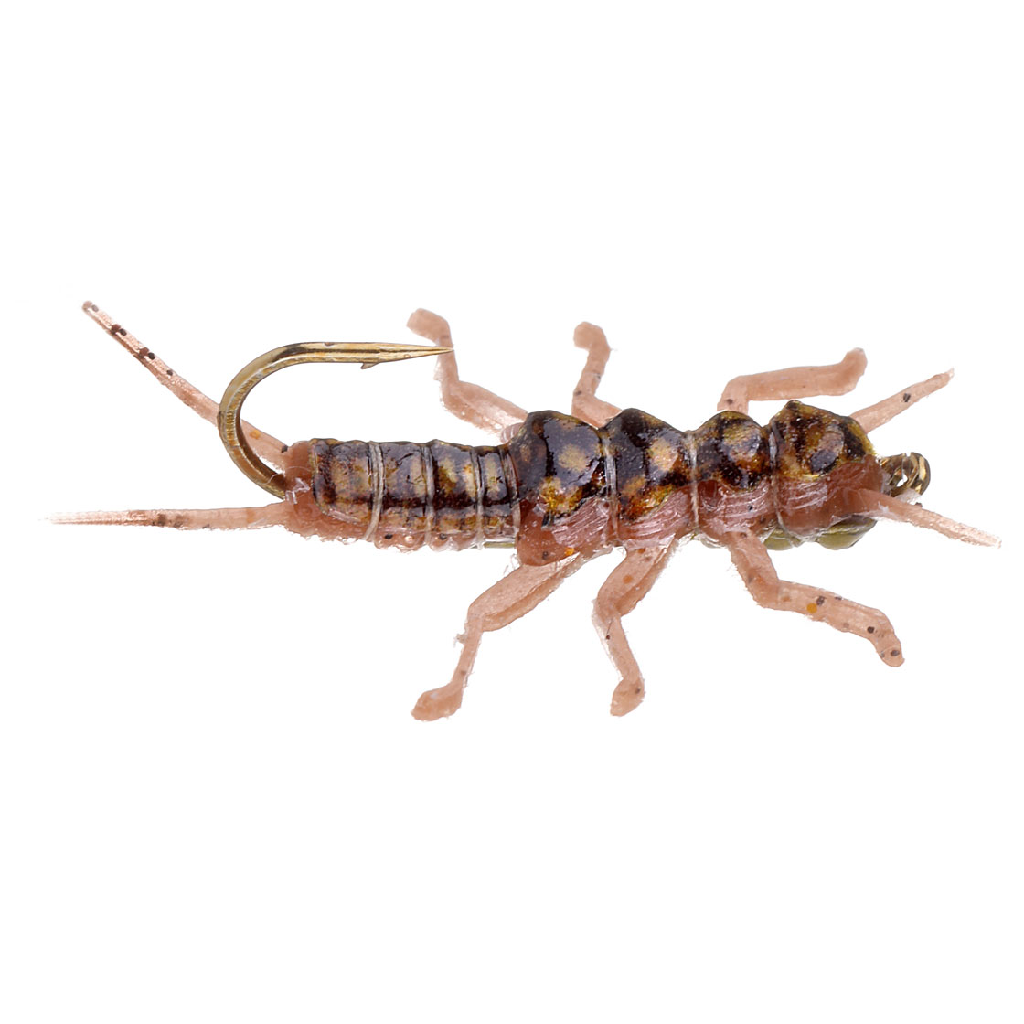 Vania Realistic Stonefly Jig nymphes brunes