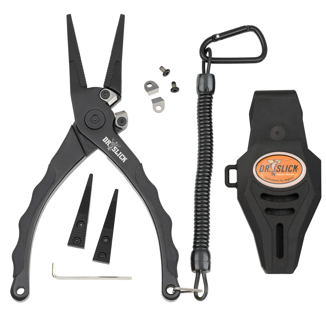 Dr. Slick Squall Plier 7,5'' Alu Zrame Tungsten Carbide Cutters pince black
