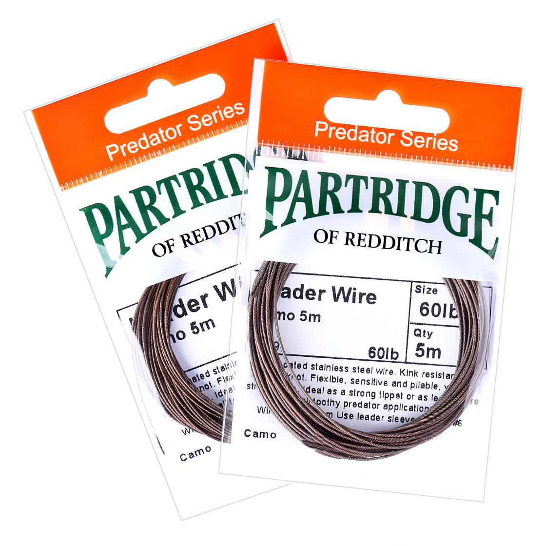 Partridge Bauer Pike Leader Wire bas de ligne en acier