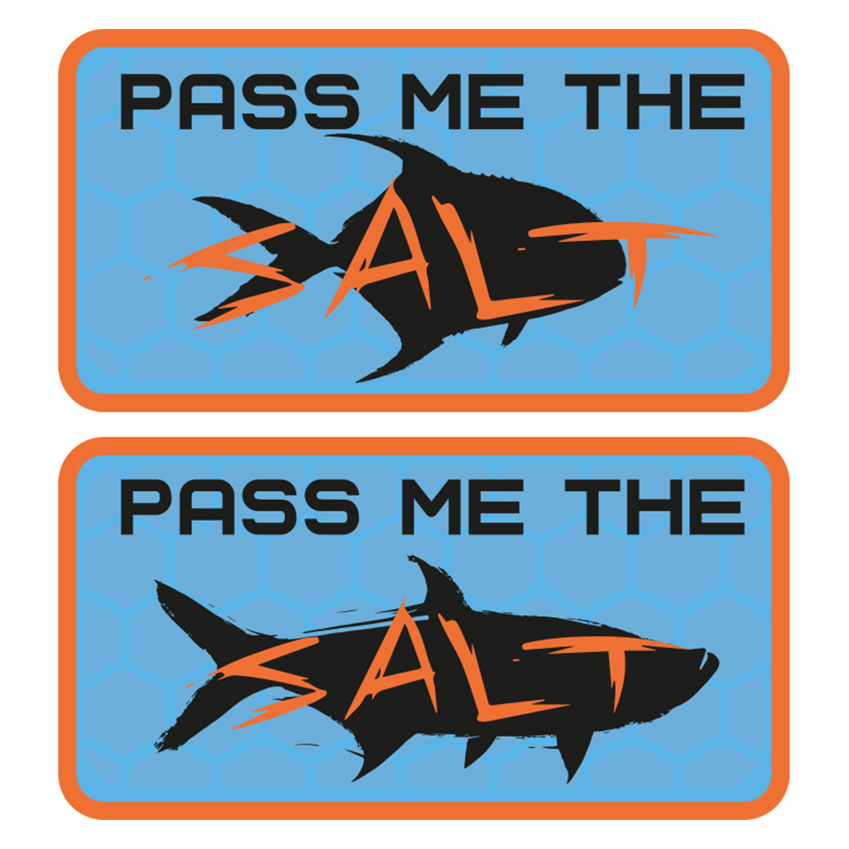Vision Pass Me The Salt 2 Stickers Rectangulaire 7,5x4 cm Autocollants