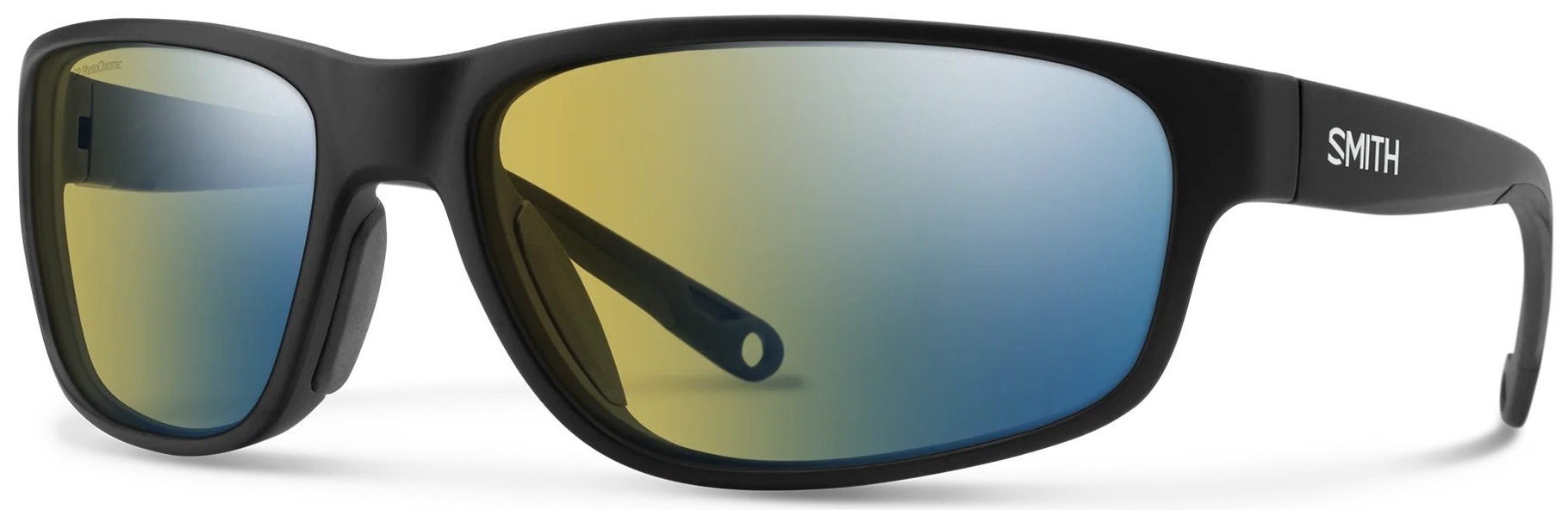 Smith Optics Lunettes polarisantes Redding 2 Matte Black Polarchromic Yellow Blue Mirror