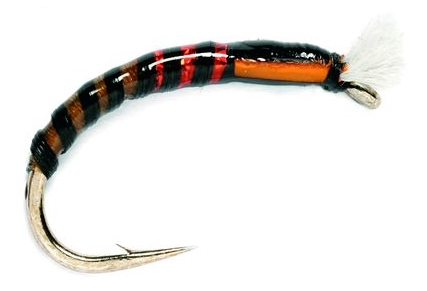 Fulling Mill Buzzer Red Neck Black Nymphes