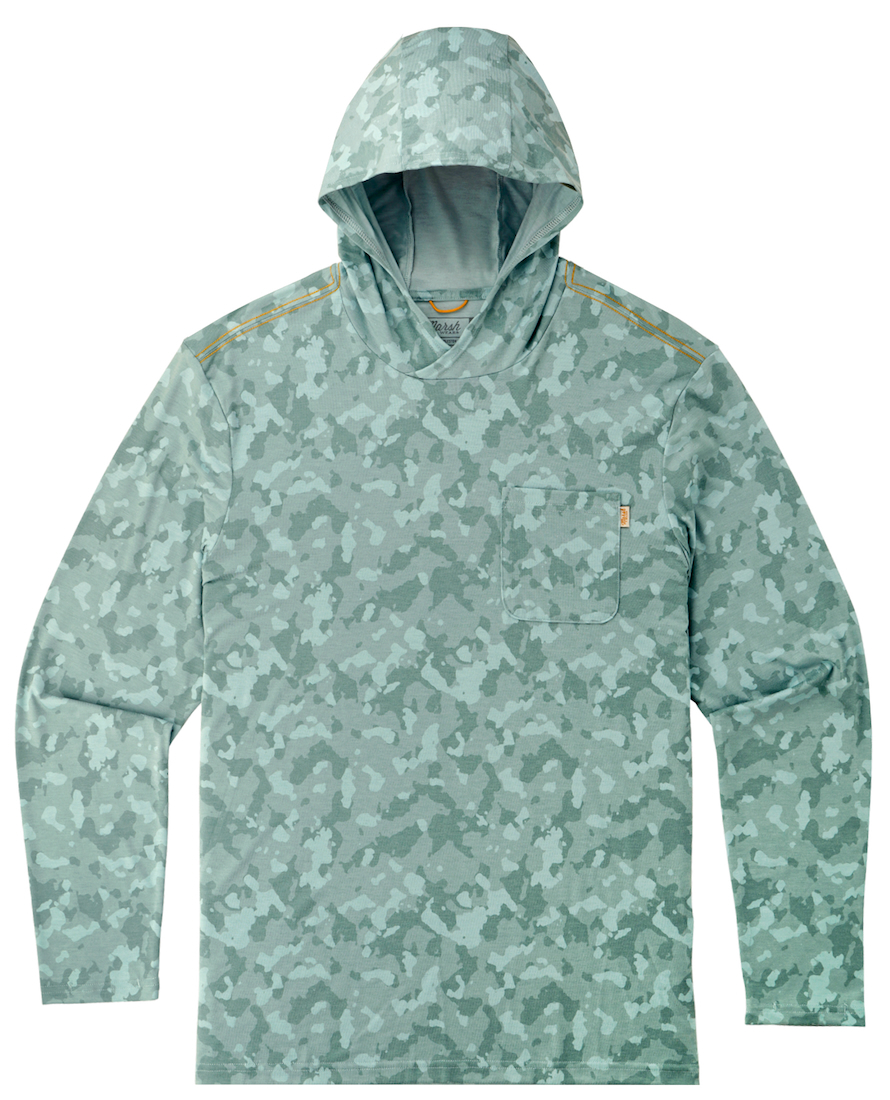 Marsh Wear Buxton Hagood Hoody UPF 40+ Sun Protection Trellis Foxhole Camo