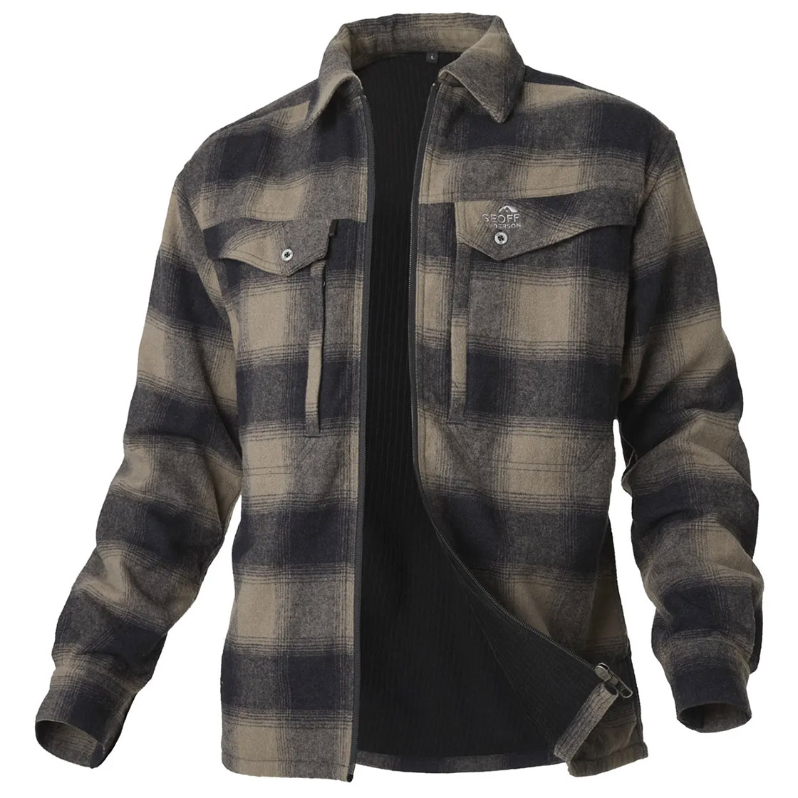 Geoff Anderson Ezmar2+ chemise en flanelle avec doublure green