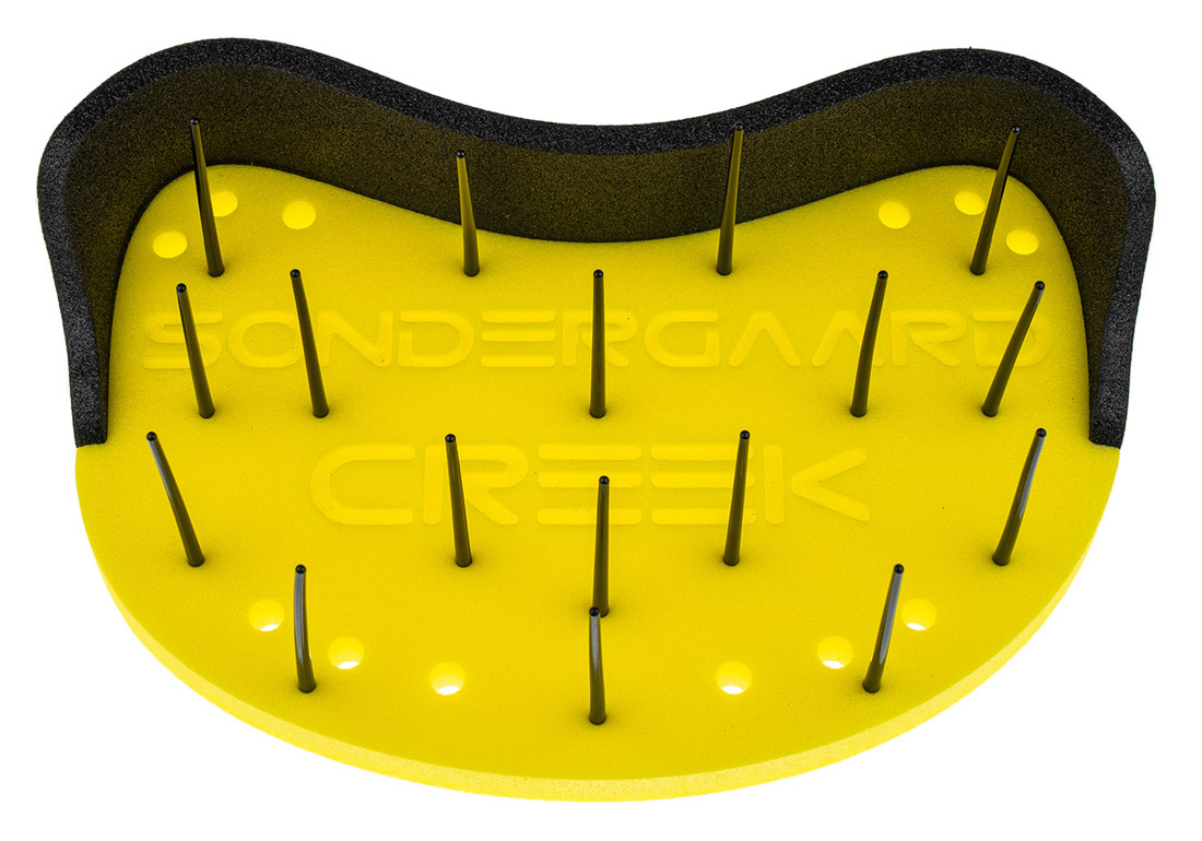 Sondergaard panier à lignes Creek Stripping Basket black & yellow