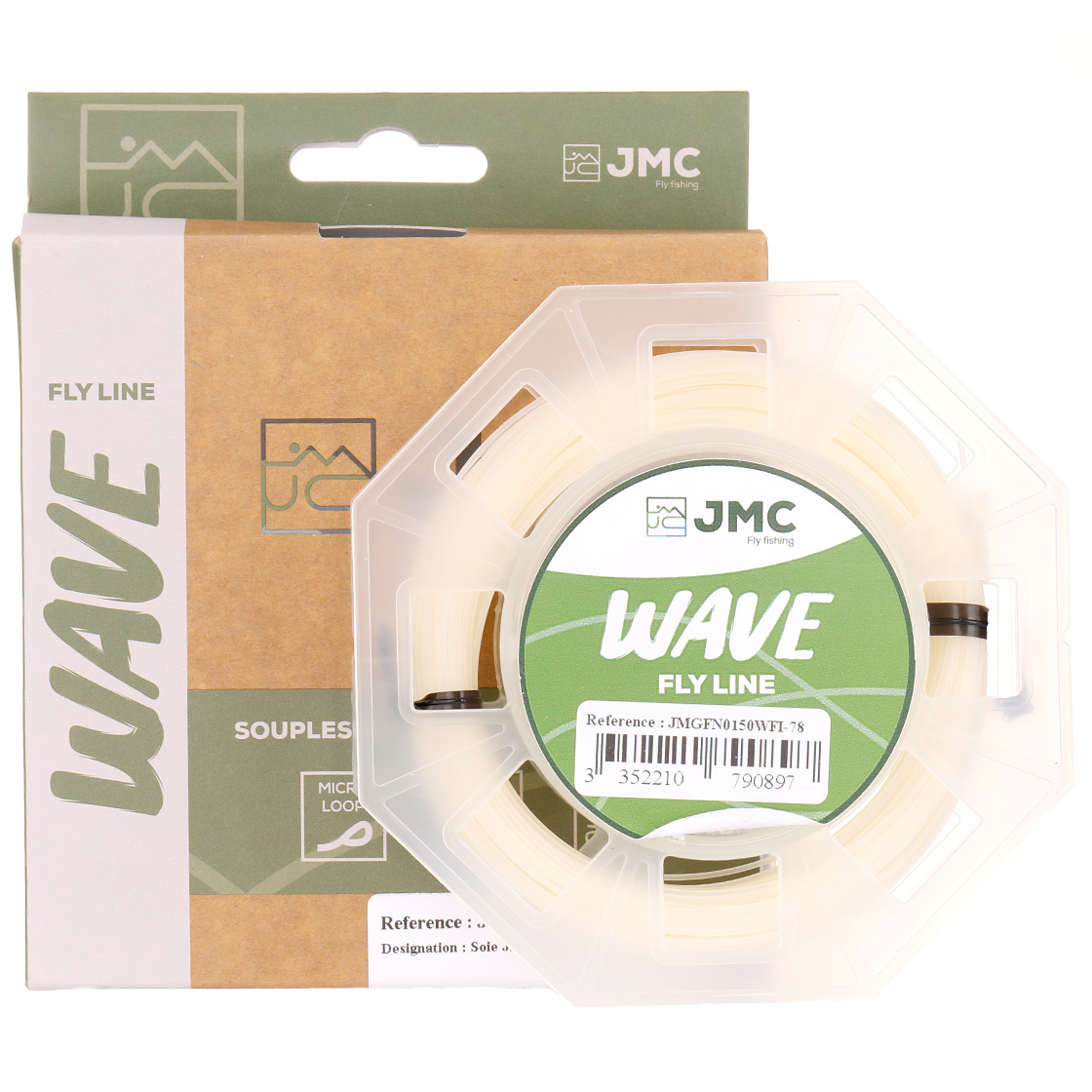 Ligne à mouche intermédiaire JMC Wave WF Clear # 7/8 Seatrout