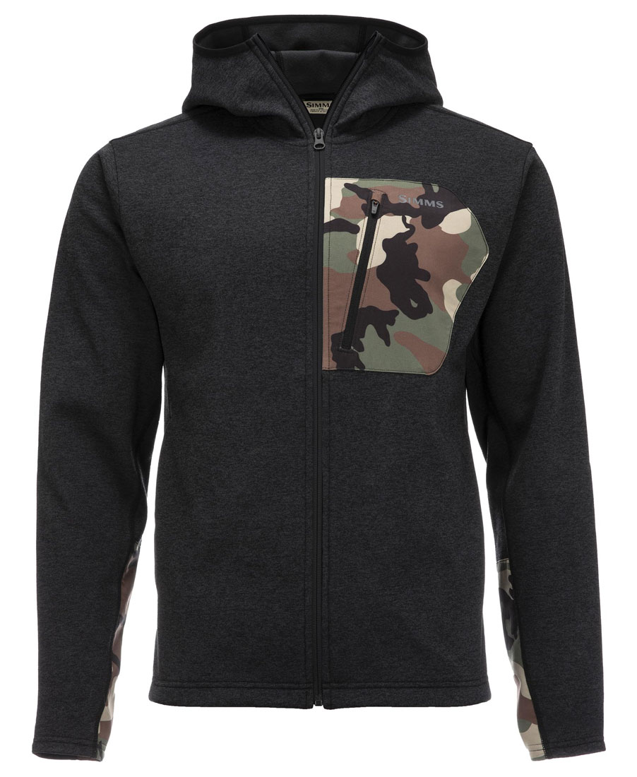 Simms CX Hoody sweat à capuche black heather