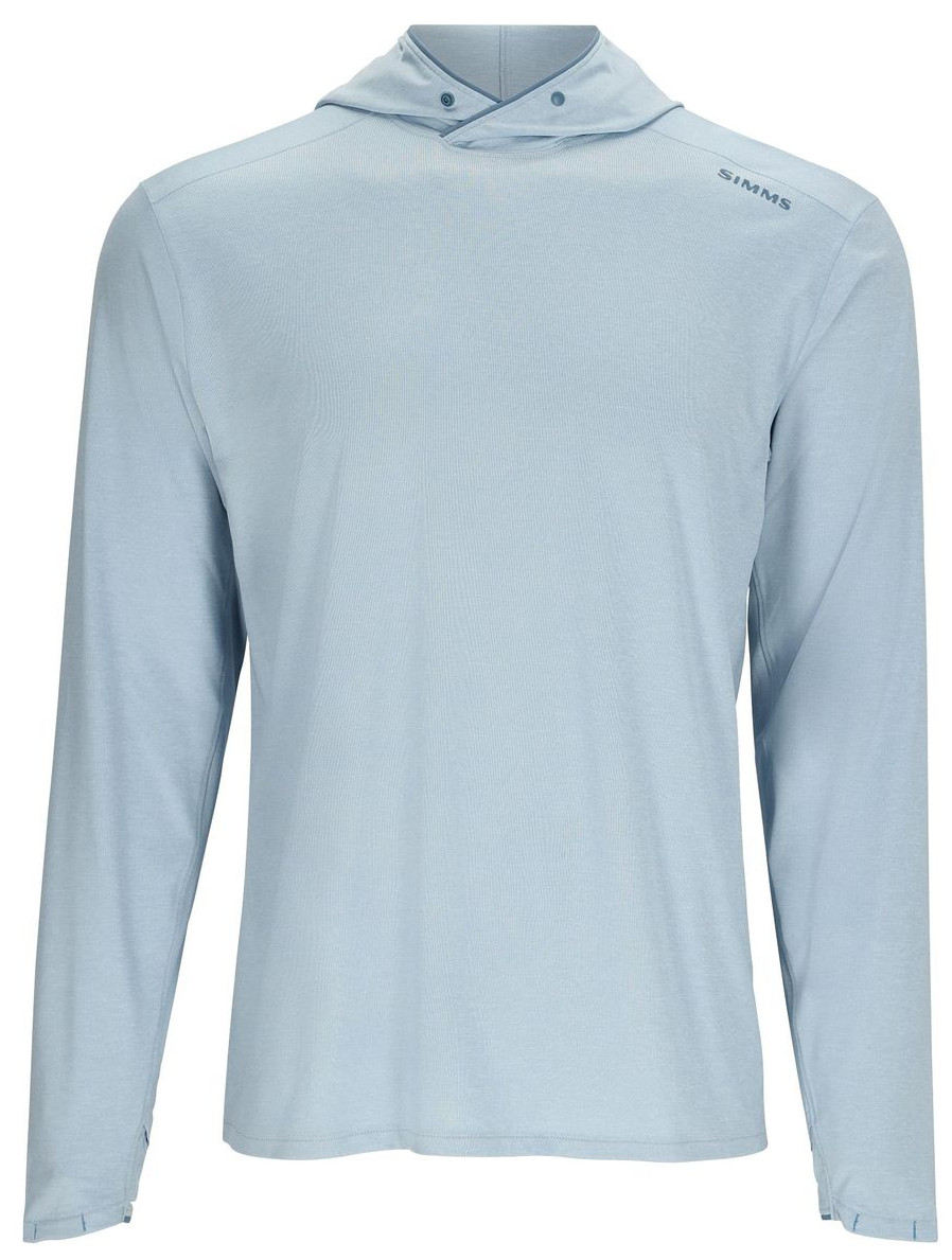 Simms Solarflex Hoody chemise à manches longues steel blue heather