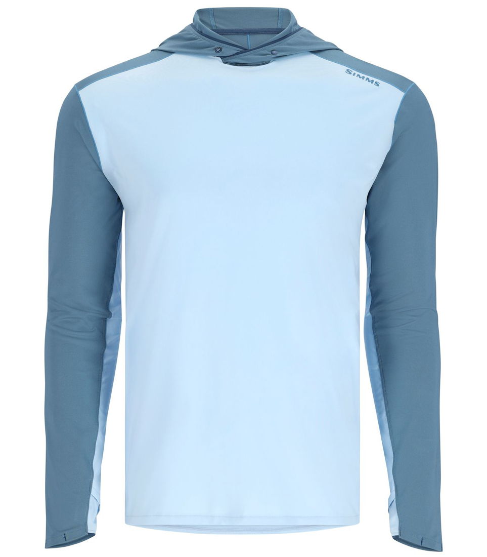 Simms Bugstopper Solarflex Hoody chemise à manches longues sky/neptune