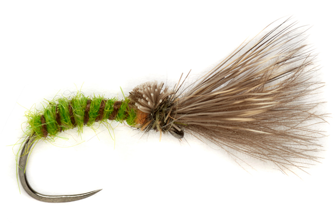 Mouche sèche Fulling Mill - Procter's Caddis Emerger Green Barbless