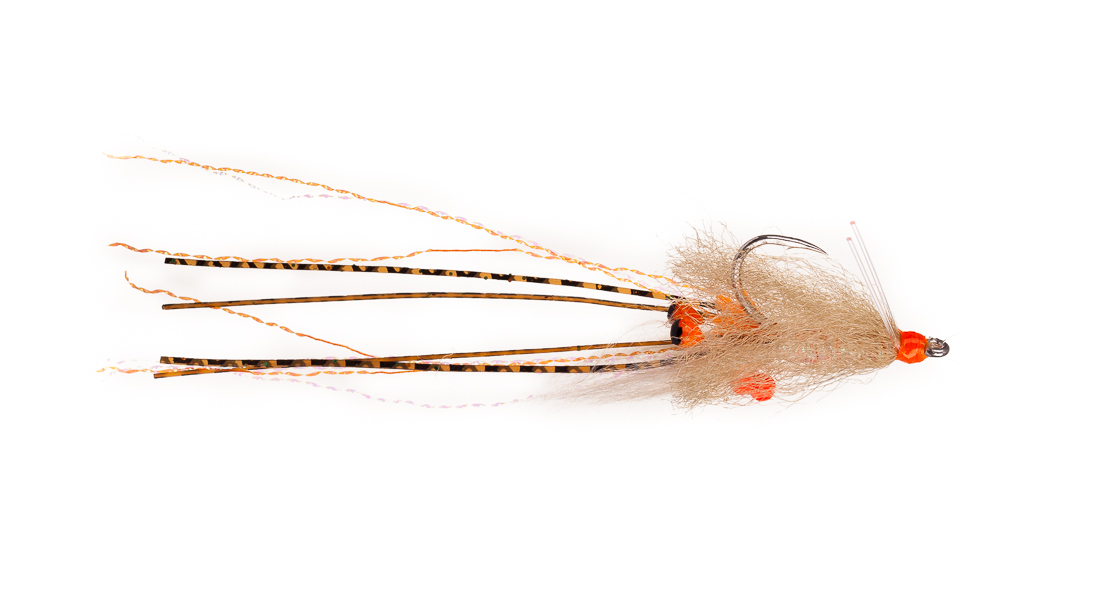 Fishient H2O Mouche d'eau salée - Rolling Bead Spawning Shrimp tan