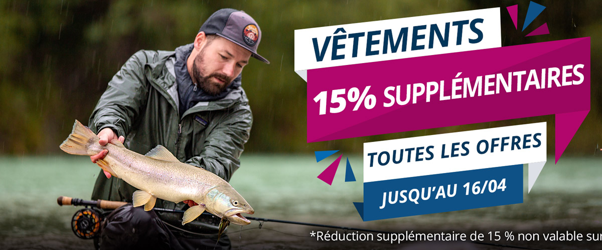 Vêtements: 15% de réduction extra jusqu'au 16/04