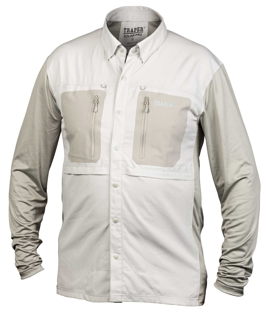 Traper Solar Pro UPF 50+ Fishing Shirt protection solaire light olive