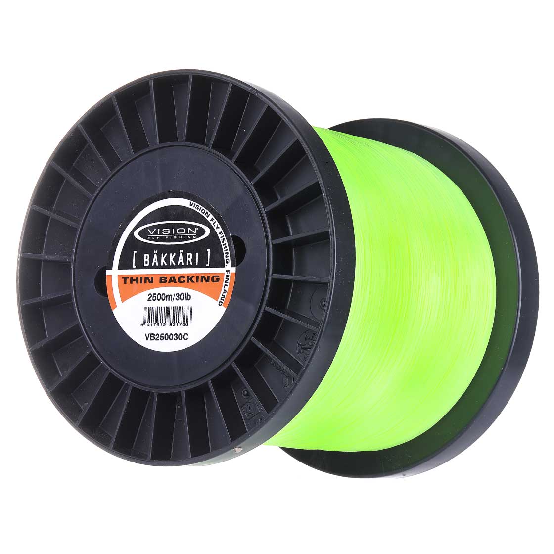 Vision Backing 2500m Grosse bobine 30 lb Chartreuse