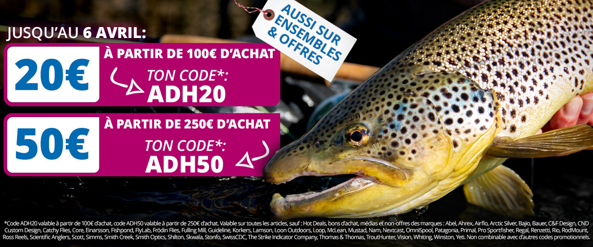 20€ ou 50€ de remise avec Code ADH20 ou ADH50