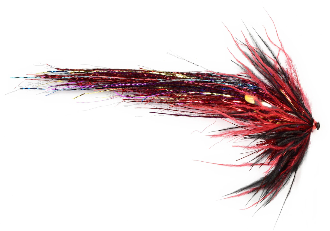 Frödin Flies Mouche tubulaire Flash Wing Series - Octopuzzy Red