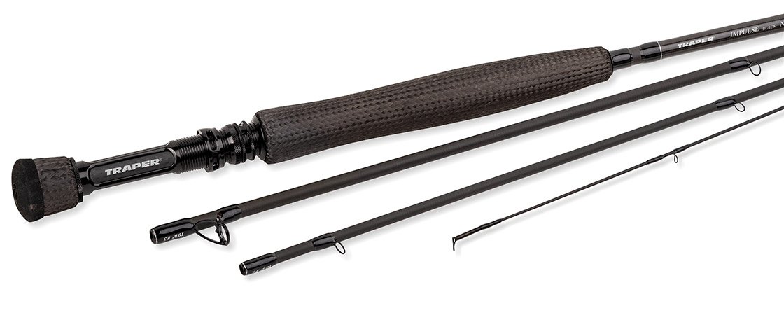 Traper Impulse Black Nymph Carbon Handle Cannes à mouche à une main