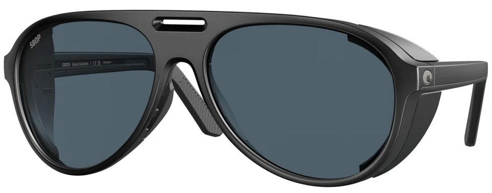 Costa Lunettes polarisantes Grand Catalina Matte Black (Gray 580P)