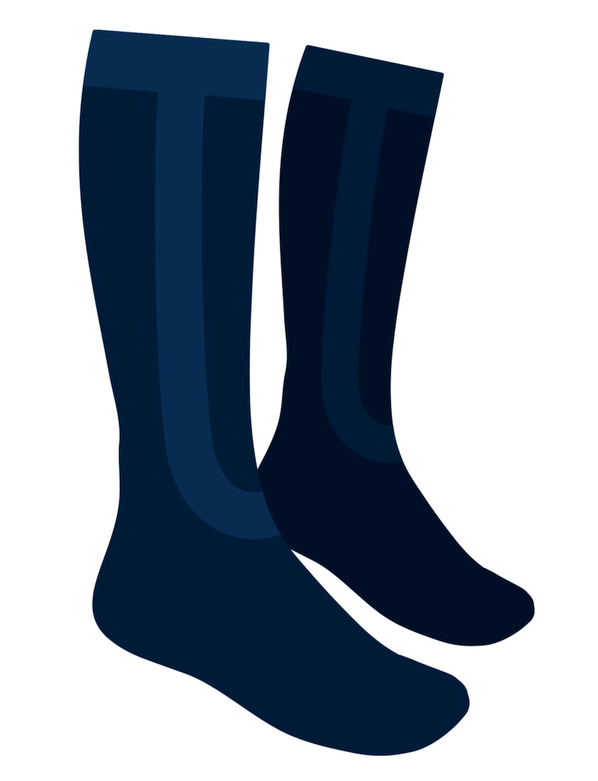Loop Merino Warm Wading Sock Chaussette de wading bleu marine bleu pétrole