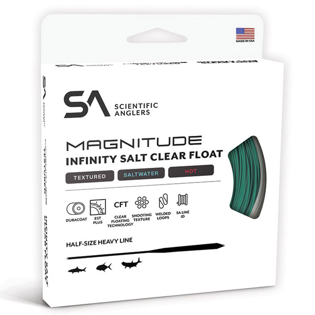 Scientific Anglers Magnitude Infinity Salt Aqua/Clear ligne à mouche