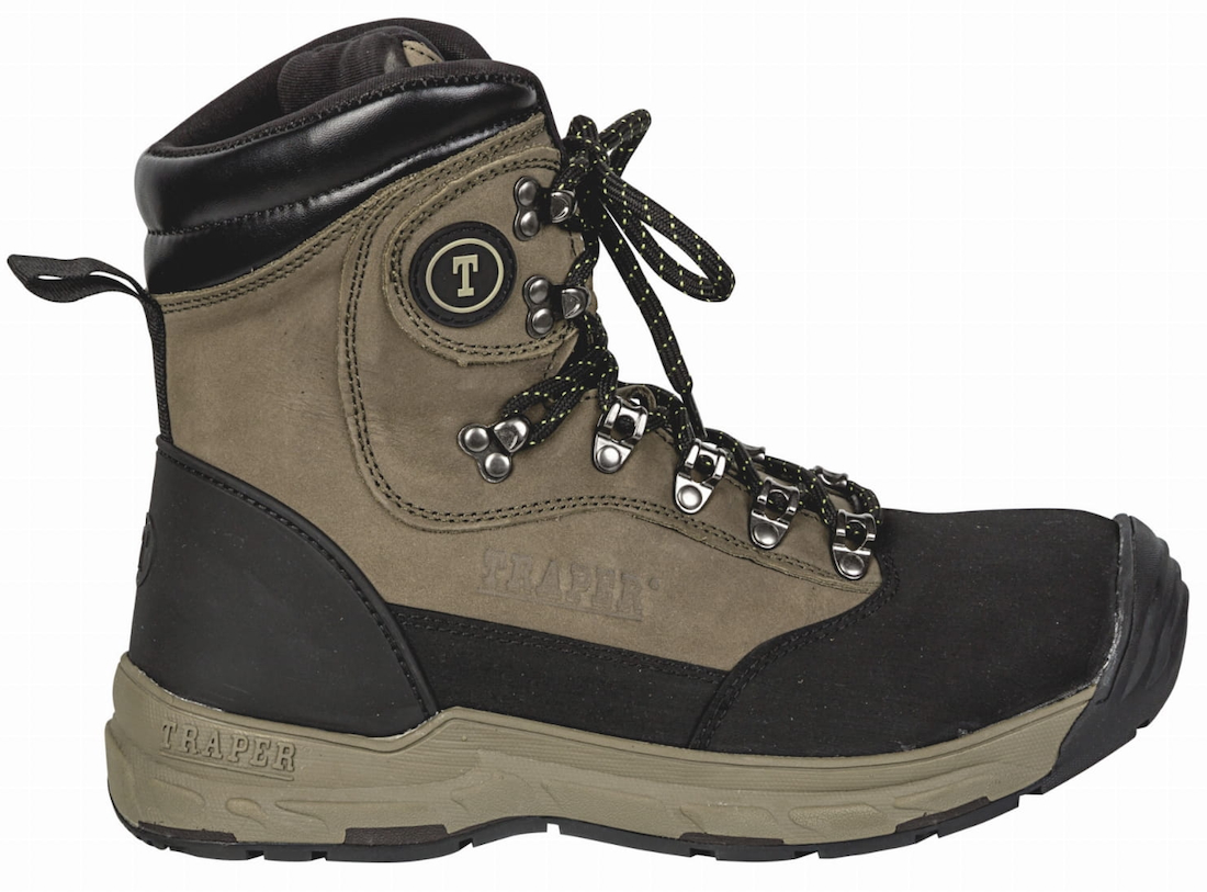 Traper Montana Wading Boot Rubber olive Chaussures de wading avec semelle en caoutchouc