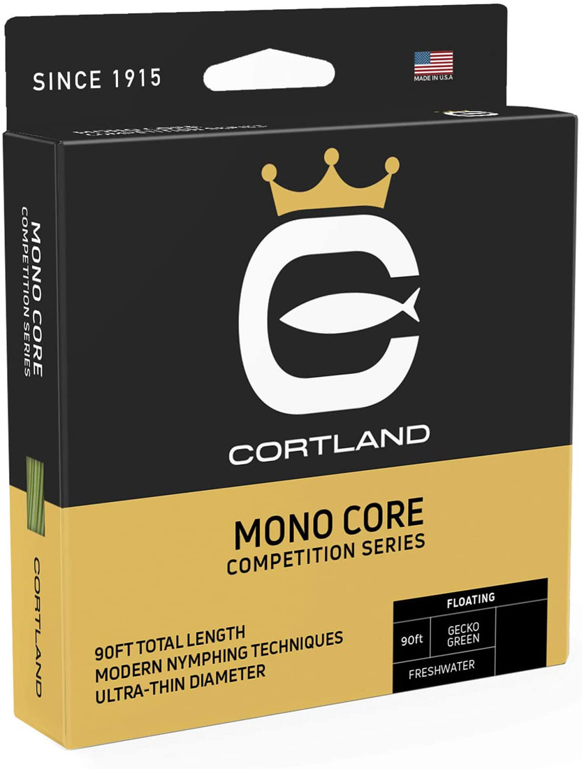 Cortland Euro Nymph Mono Core DT ligne à mouche gecko green