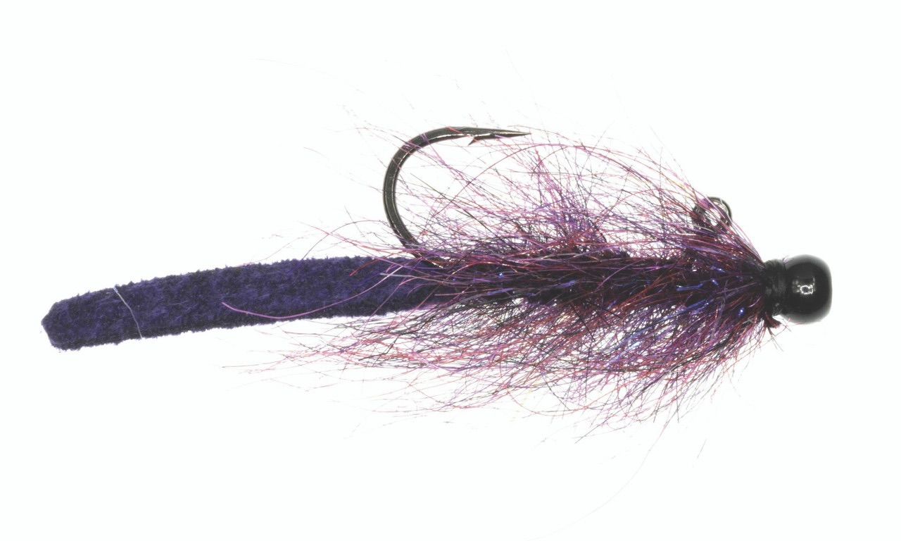 Umpqua streamer équilibré en cuir Leech #10 pourpre