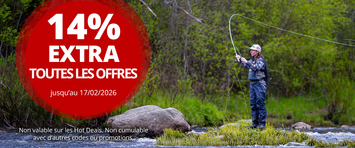 14% bonus EXTRA sur toutes les offres jusqu'au 17/2