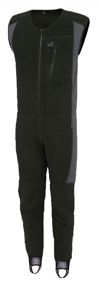 Geoff Anderson Thermal 3 Overall Polartec polaire fonctionnelle vert foncé