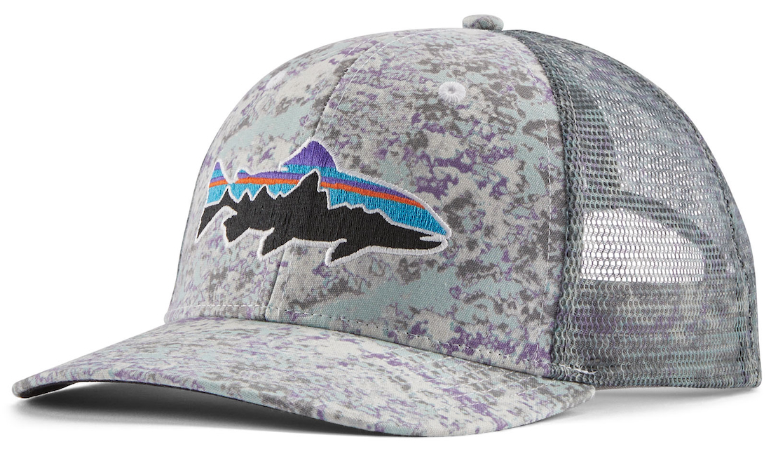 Patagonia Fitz Roy Trout Trucker Hat Cap RWTL - Rock Wash : Thermal Blue