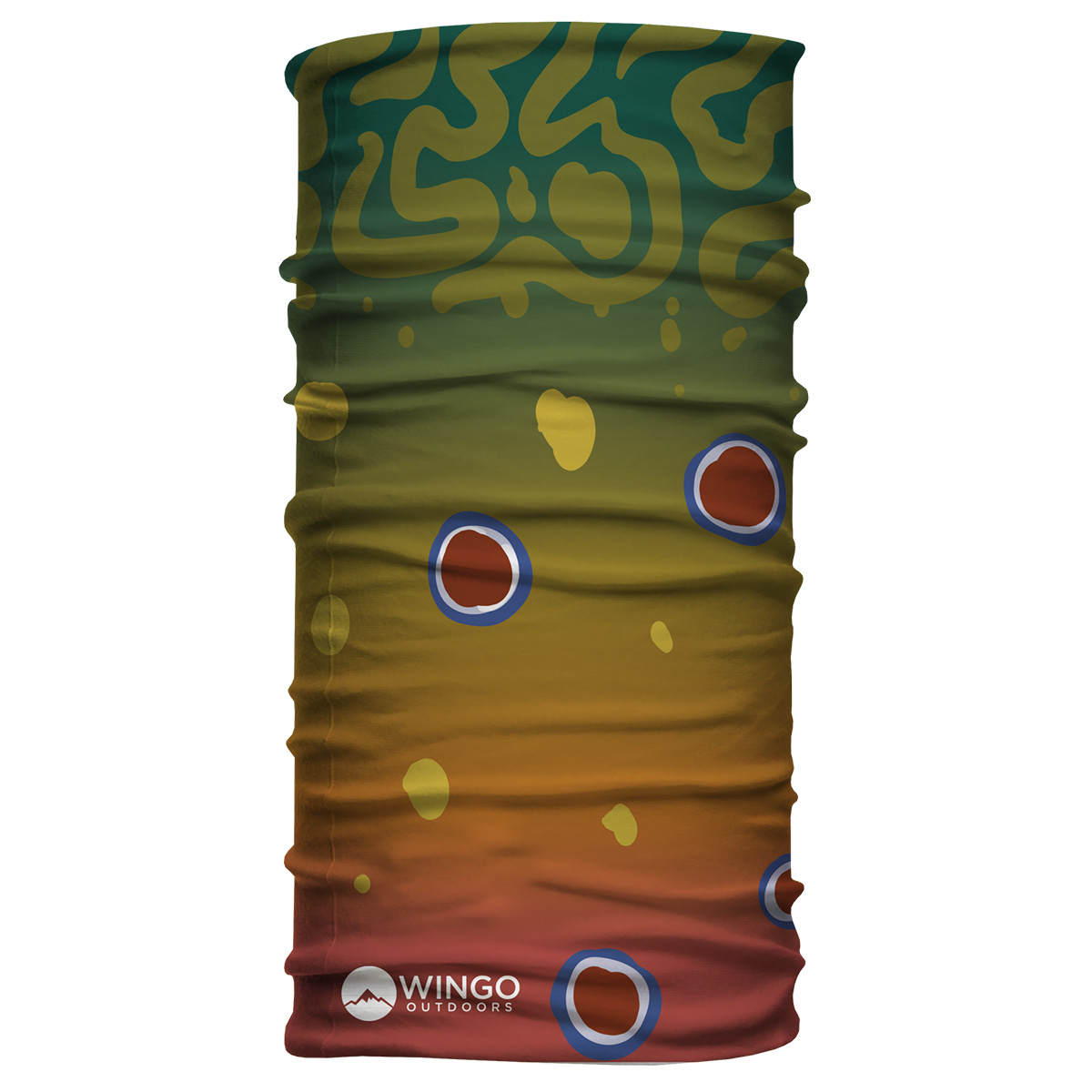 Wingo Fish Skin Neck Gaiter Écharpe pour le cou et la nuque Brook Trout v2.0