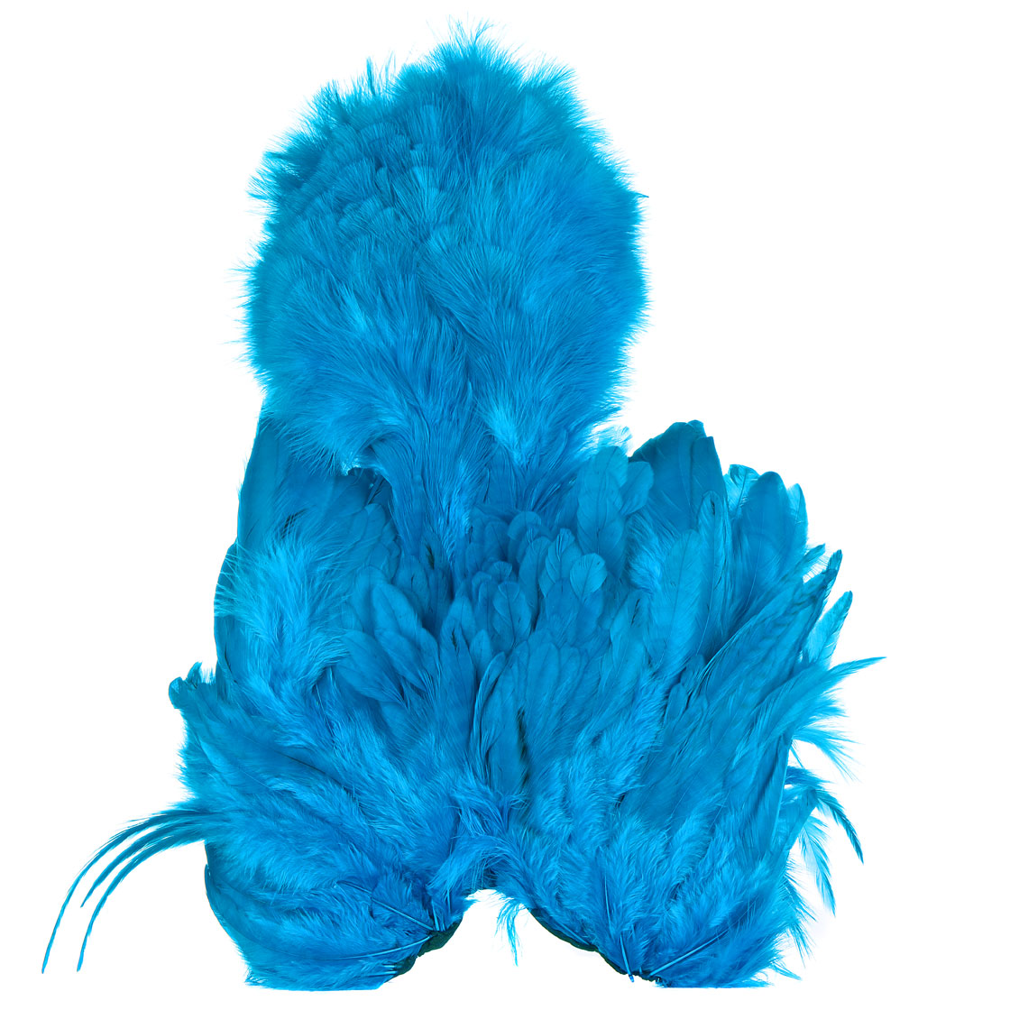 white dyed kingfisher blue