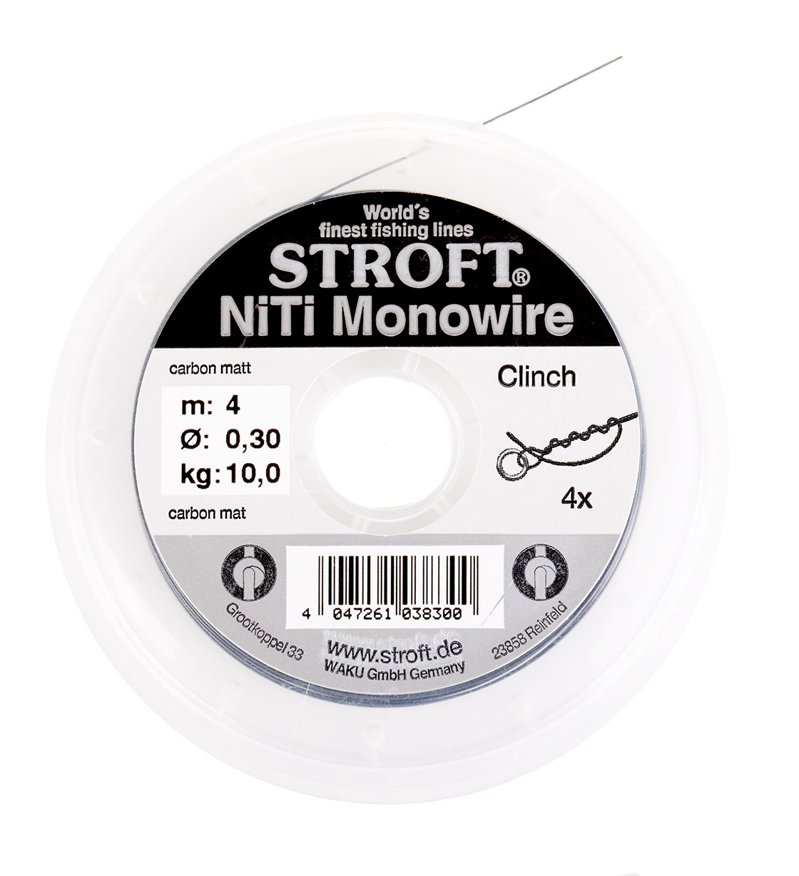 Stroft NiTi Monowire - Bas de ligne nickel titane nouable 4m bobine