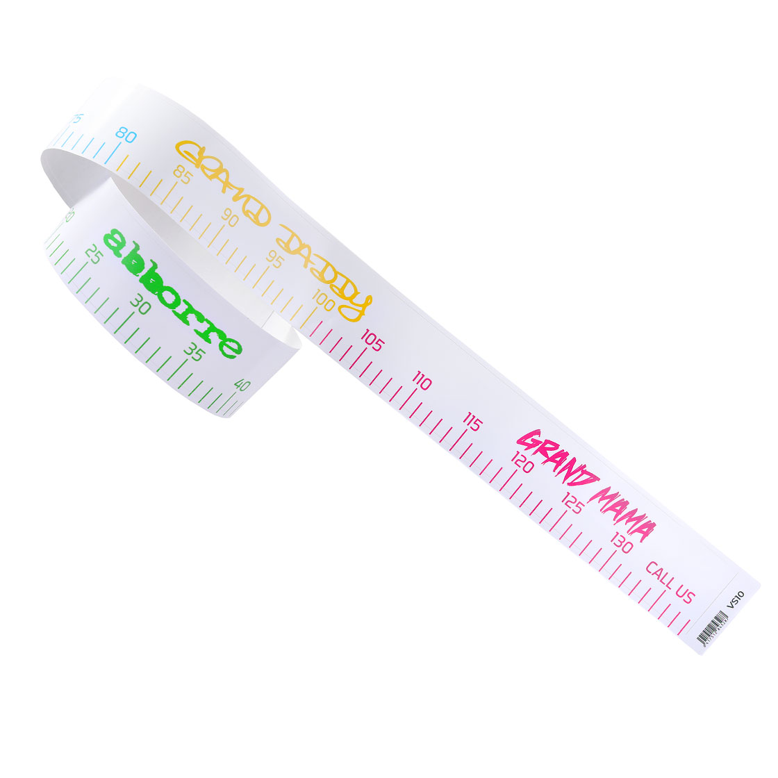 Vision Fish Measure Sticker Rectangular 140x6,5 cm Autocollant